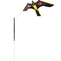 new style emulation flying black bird repeller flying hawk kite scarecrow decoration garden yard repellents