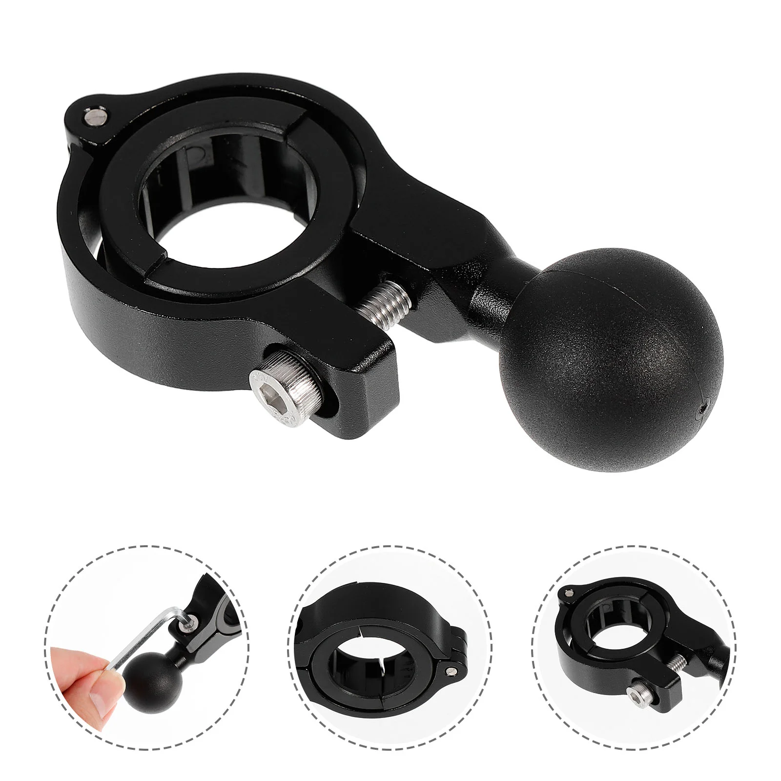 

Mobile Phone Holder Motorcycle Handlebar Adapter Balls Base Handlebars Mount Head