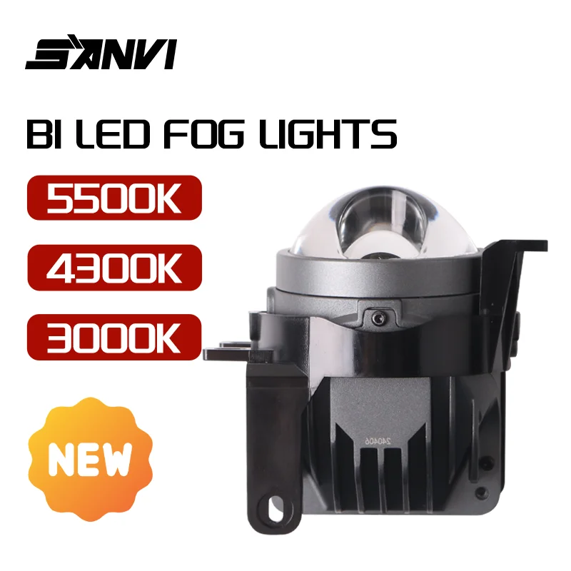 Двойные светодиодные противотуманные линзы SANVI 3 цвета для автомобилей 12 В Toyota Lexus