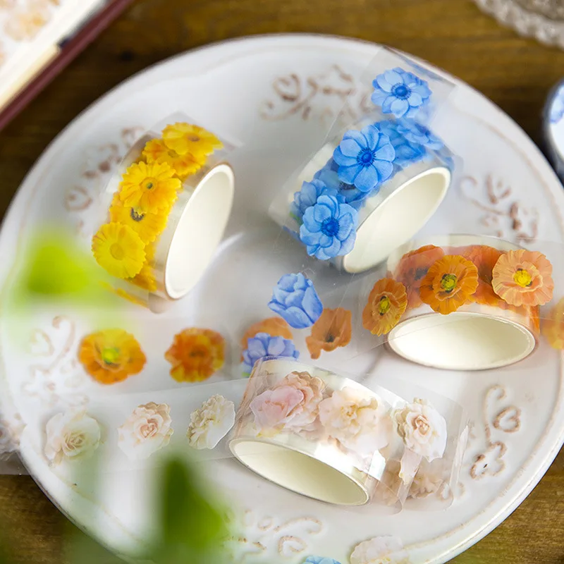

10pcs/1lot Decorative Adhesive tapes pastoral inflorescence Scrapbooking DIY Paper Scrapbooking Stickers