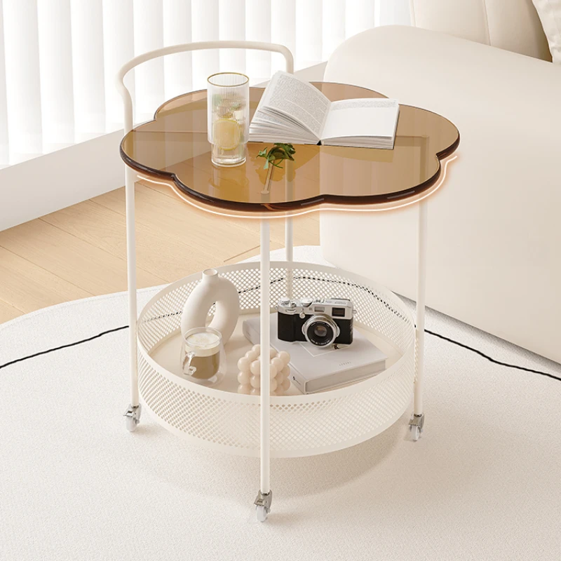 

Mobile Nordic Coffee Tables Round Design Floor Living Room Side Coffee Tables Small Modern Mesa Centro Home Furniture SR50CT