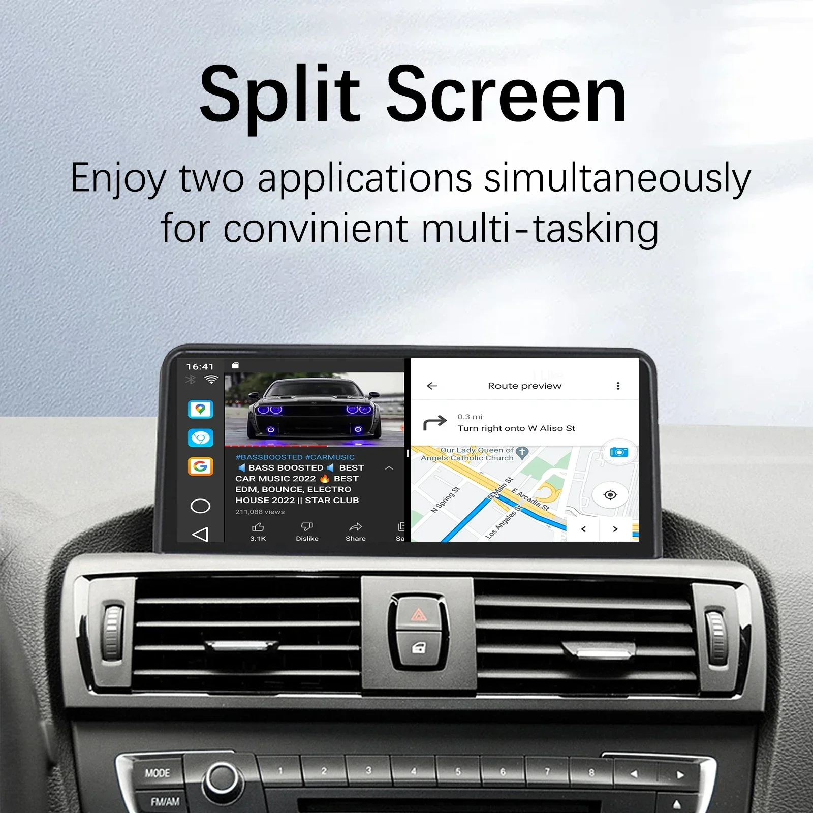 CarPlay AI Android Box Автомобильный мультимедийный плеер четырехъядерный 2 + 32 ГБ 11