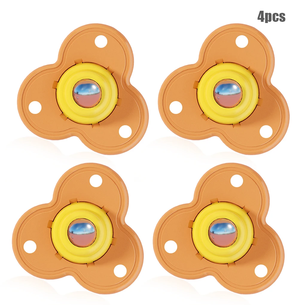 

4 Pc Stainless Steel Swivel Casters 360 Rotation Cabinets Roller wheels for trolley Baby Crib Bed Wheels Household Accessory