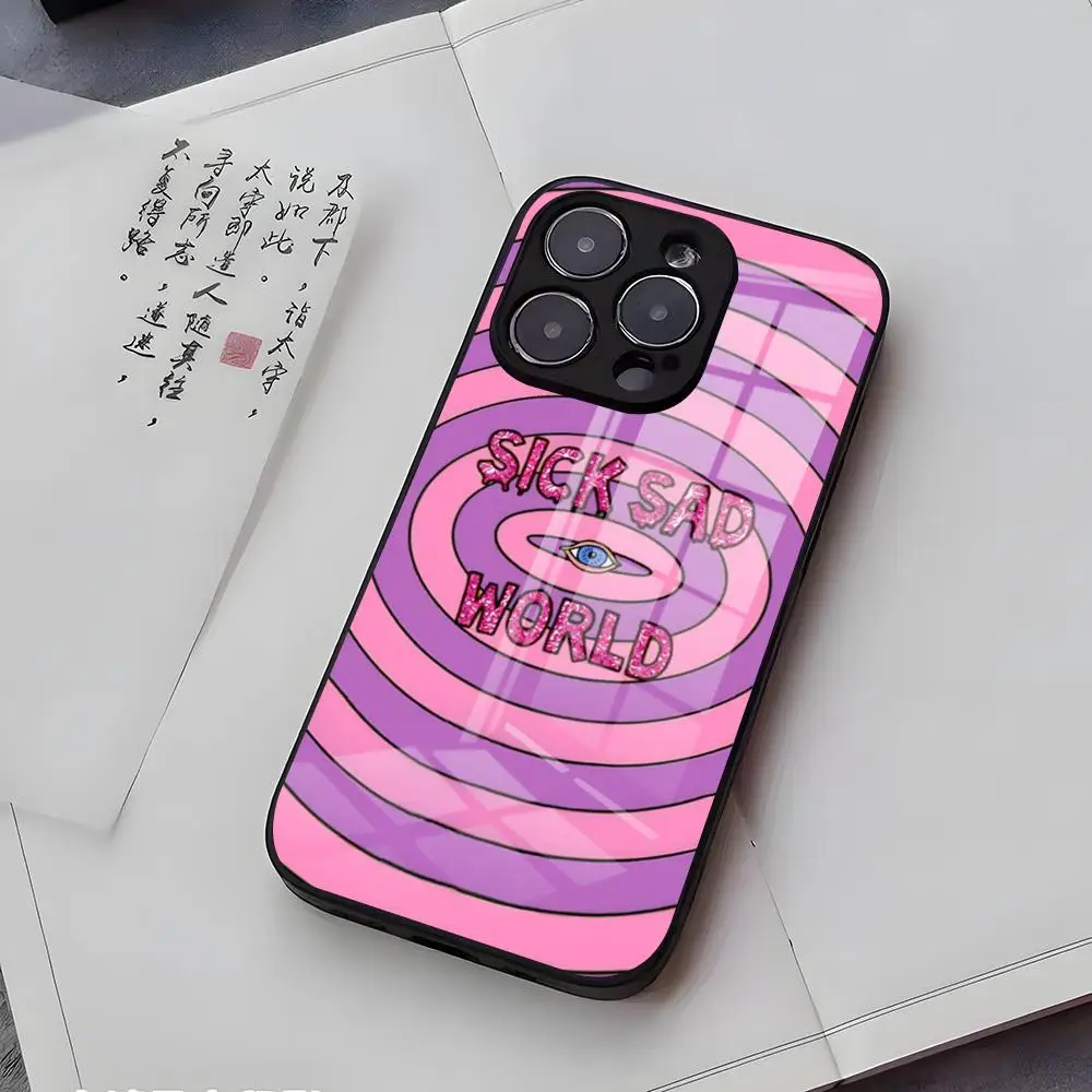 Чехол для телефона D-Daria Morgendorffer для iPhone 17 Air 16 E Pro Max 15 14 13 Mini 12 Pro 11 Max Plus, черный, стеклянный (art.: 3920dc2a165e7) - 3920dc2a165e7
