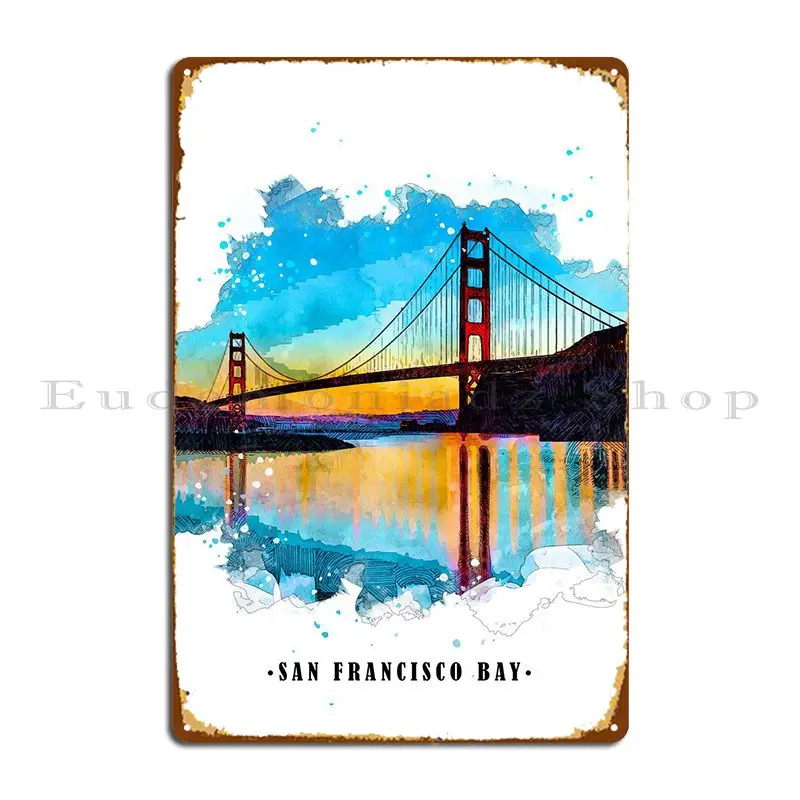 

Металлический плакат «Сан-Франциско в воде» для проектирования гаража