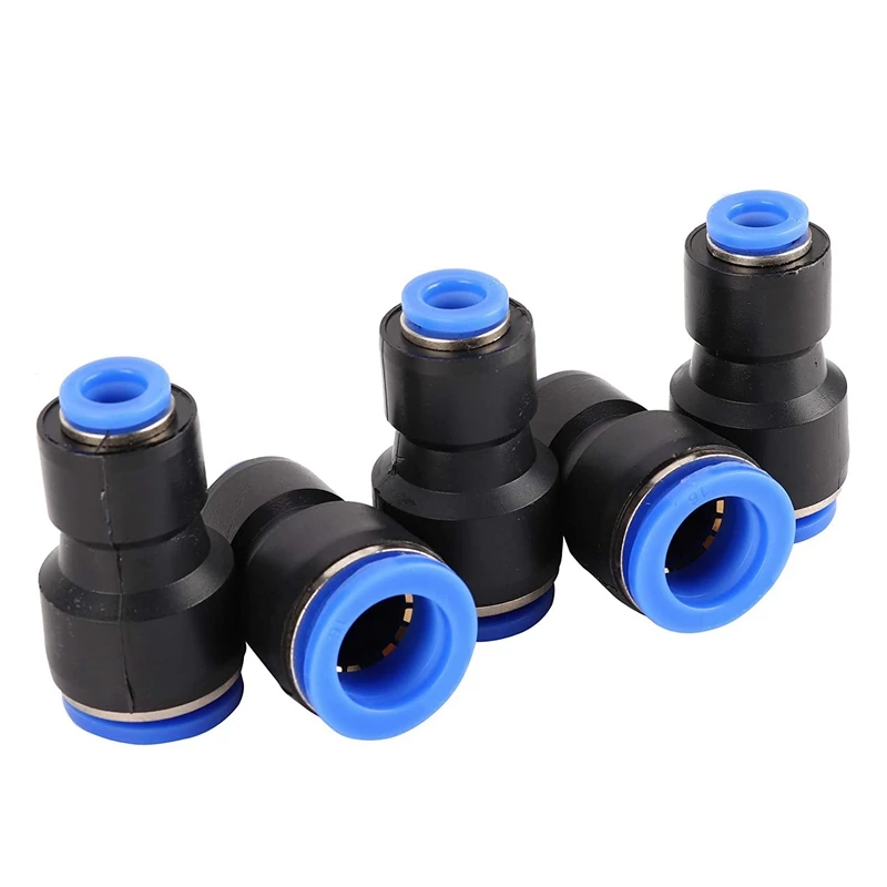 

50-Piece Pipe Connector 2-Way Pu Air Hose Quick Connectors PG16‑8
