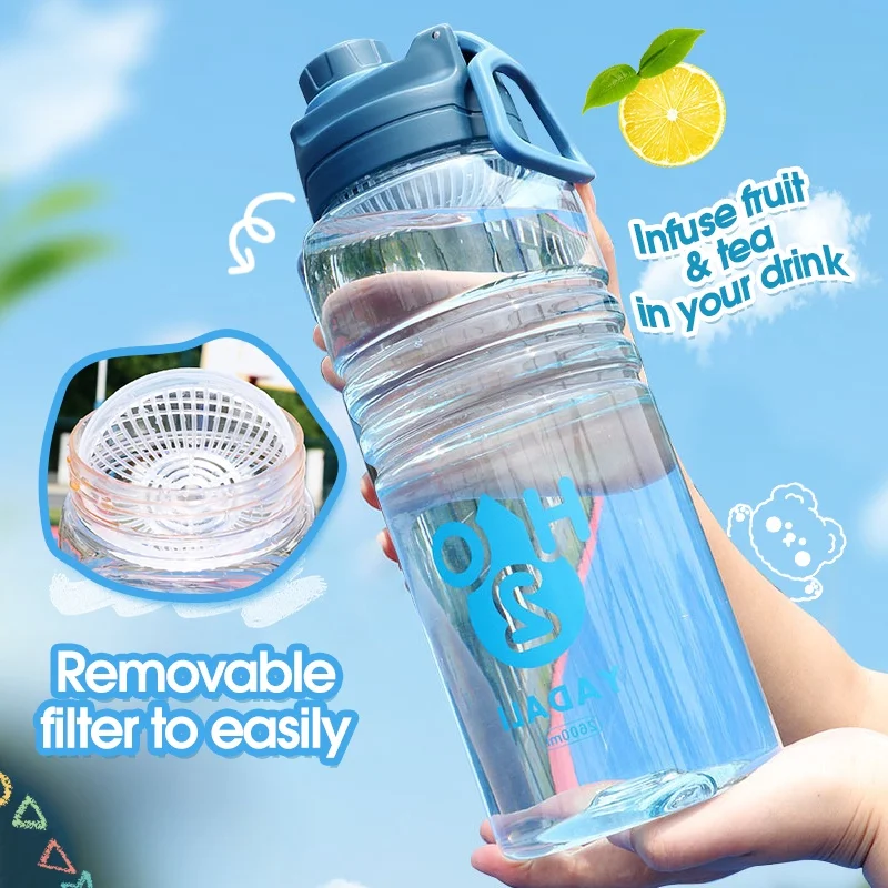 

1500/1800/2200/2600ml Kettle Pot Travel Tea Juice Milk Cup Large Capacity My Water Bottles Summer Sport Water Bottle Drinkware