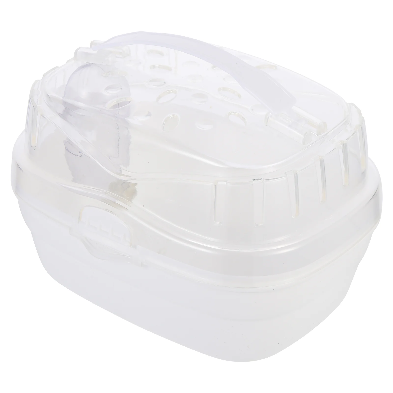 

Hamster Cage Carrier Animal Portable Box Travel Carrying Rabbit Hedgehog Houses Go Case Carry Clear Transparent Critter Large