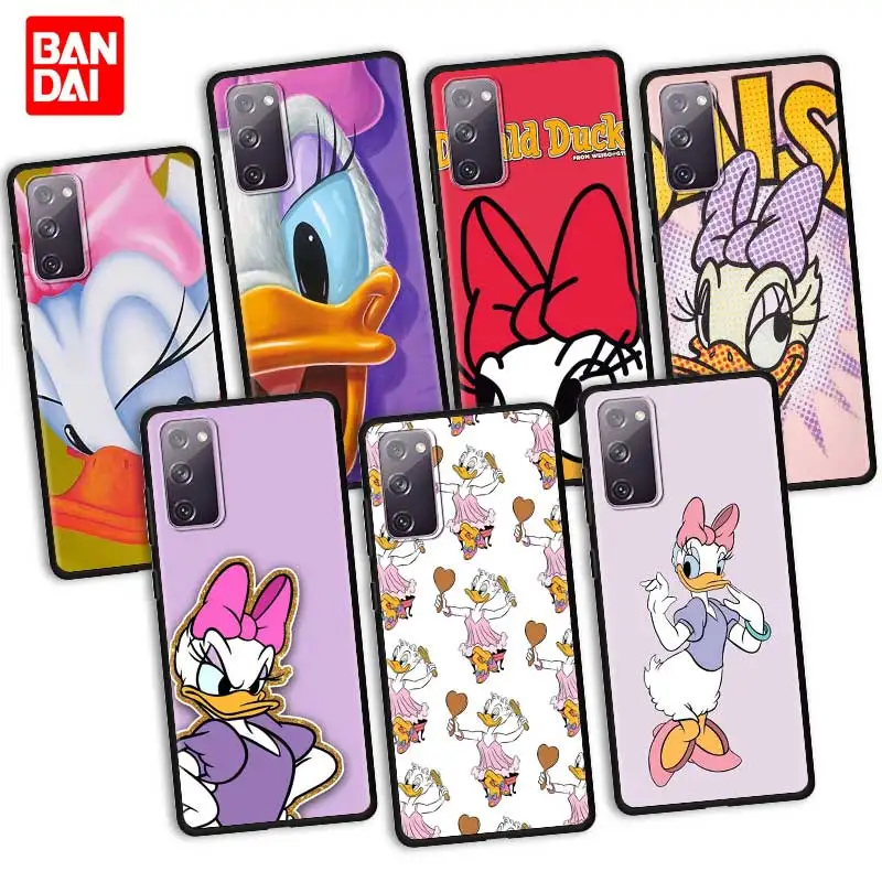 

Cover Case for Samsung Galaxy S20 FE S21 S10 S9 Plus Ultra 5G S20fe S21fe S20ultra Bag Capa Cartoon Disney Donald Duck Daisy