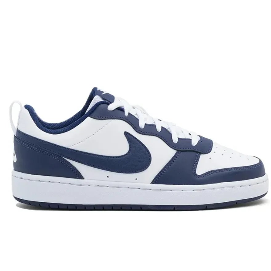 Nike Court Borough 2 Low Obsidian Нескользящие износостойкие легкие низкие кроссовки Gs Белый и