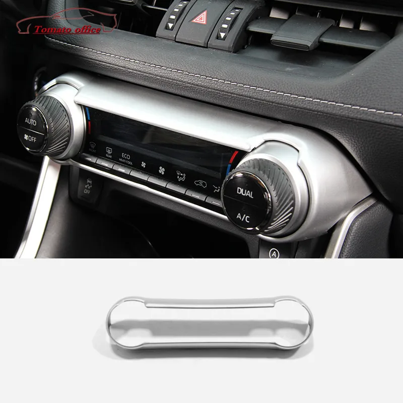 Perillas de plástico ABS para aire acondicionado de coche, Panel de Control, botón de velocidad del ventilador, cubierta para Toyota RAV4 XA50 2019 2020 2021 2022, accesorios