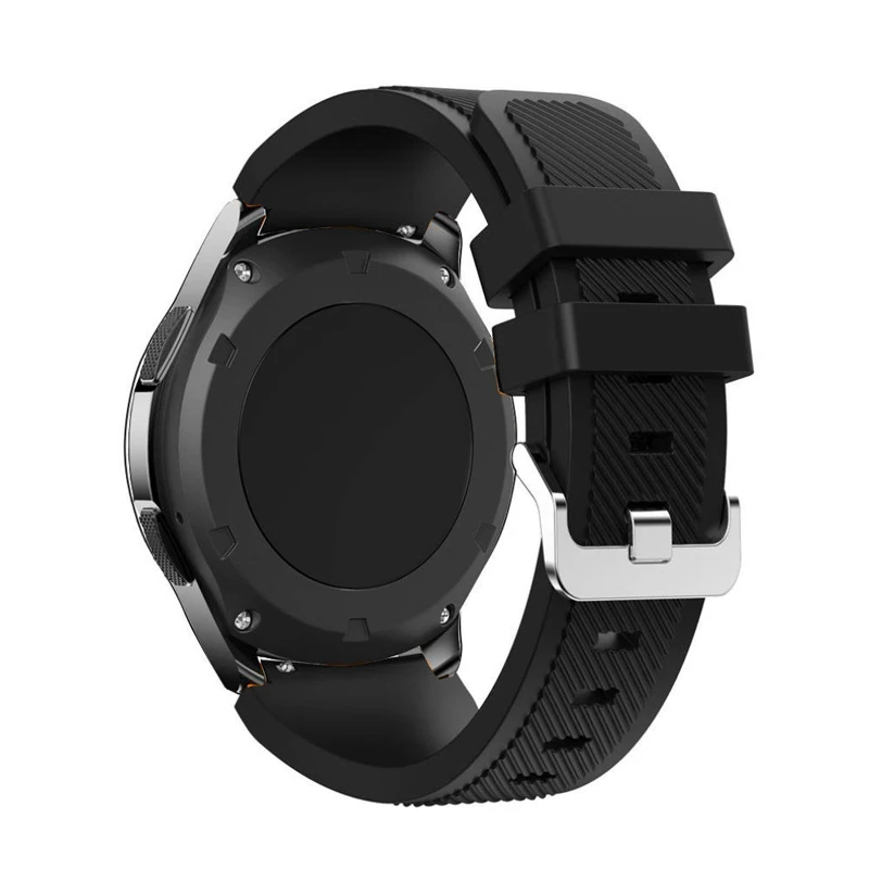 

20mm 22mm Band for Samsung Galaxy Watch 3/46mm/42mm/active 2 Gear s3 Frontier/S2 silicone bracelet Huawei GT/2/2e/GT2 Pro strap