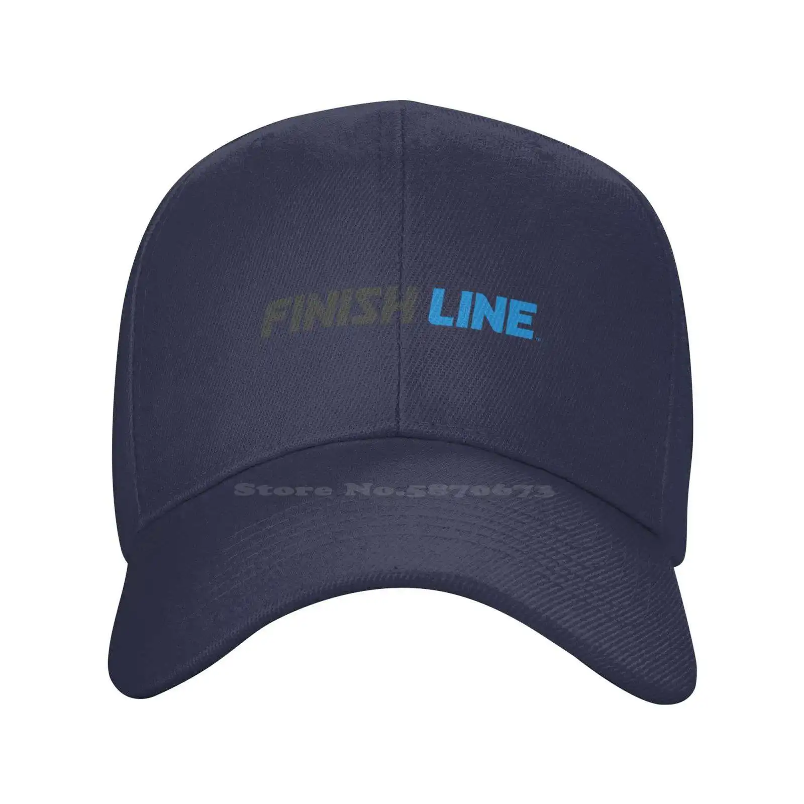 

Finish Line Logo Printed Graphic Brand Logo High-quality Denim cap Knitted hat Baseball cap