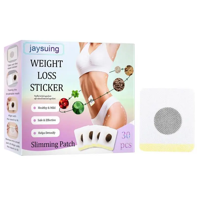 

30 шт. пластырь для похудения, наклейка на пупок Mugwort, натуральная травяная наклейка на талию живота