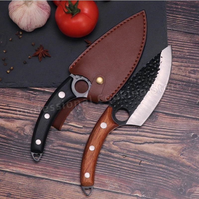

Hand-forged stainless steel deboning knives Meat cleavers Outdoor cooking knives Chopping knives Slicing knives
