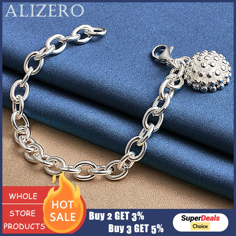 ALIZERO 925 Стерлинговое Серебро коралловые браслеты для женщин модные свадебные