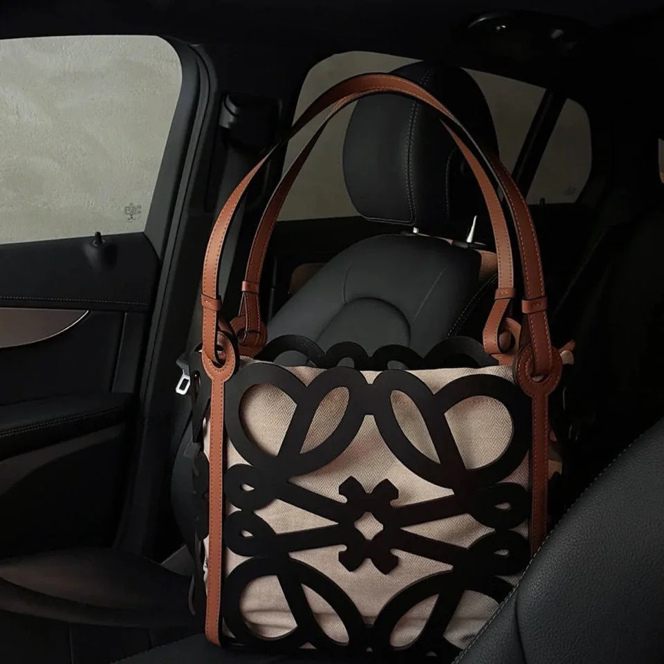 

Flower Pattern Hollow Shoulder Bag Large Capacity Shopping Basket Bag Handbag Fashion Luxury Brand Tote Bag For Girls Women