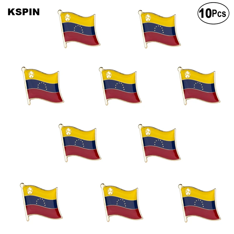 

Venezuela Flag Lapel Pin Flag badge Brooch Pins Badges 10Pcs a Lot
