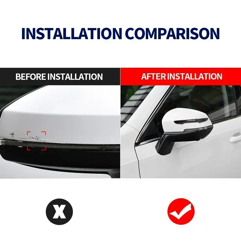 4 шт. автомобильные полоски для предотвращения столкновений с узором из