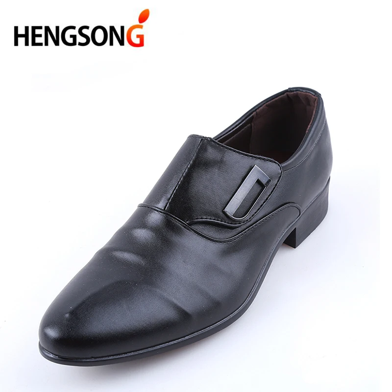 HENGSONG Golf Shoes Single Buckle Mens Sport Occasion Man Sneakers Slip-On Golf Shoes Black Brown Male Shoes