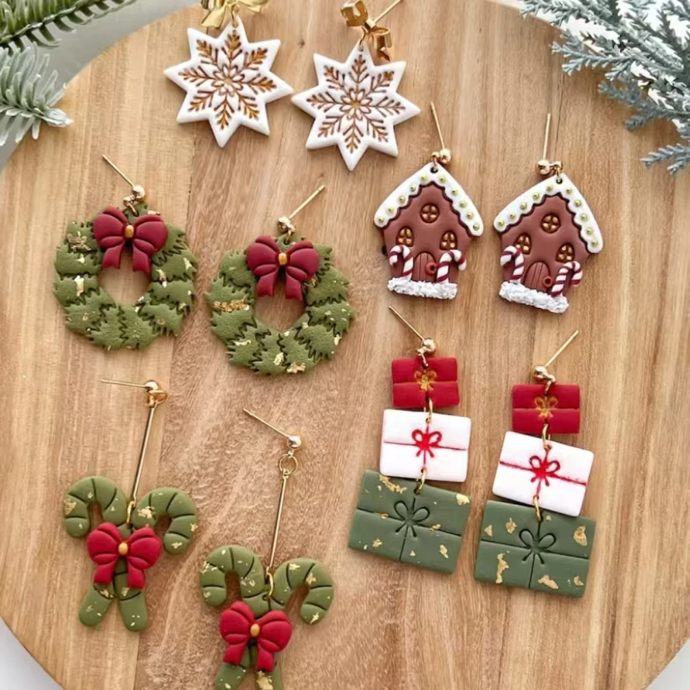 Рождественские фрезы для полимерной глины | Фрезы зимней Набор резаков Резаки