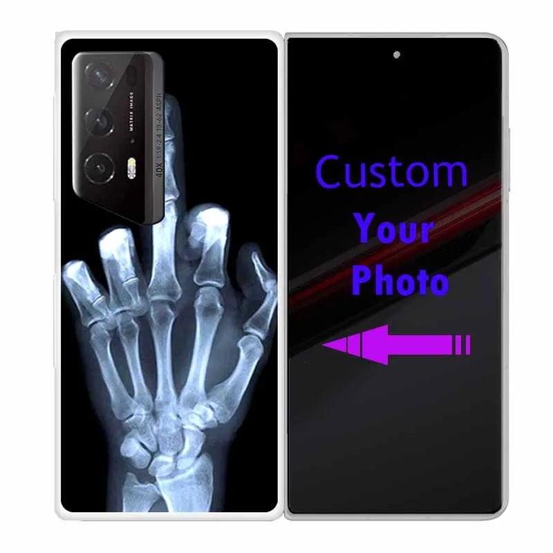 Для Honor Magic V2 RSR Porsche Чехол Жесткий пластиковый ПК Прозрачная задняя крышка для MagicV2