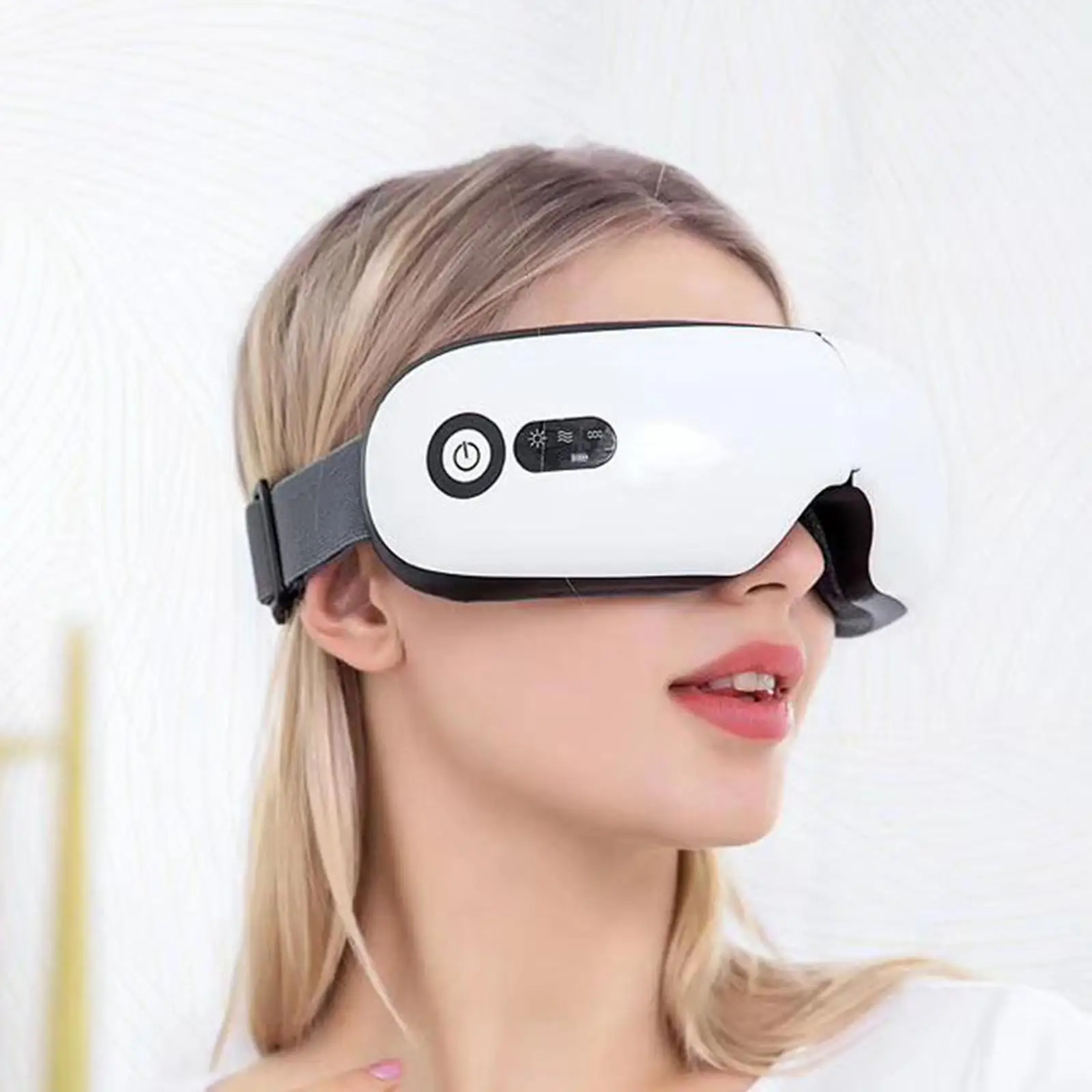 

Electric Eye Massager, Vibration, Air Pressure for Relieve Eye Strain Dry Eye Improve Sleep, Rechargeable and Foldable
