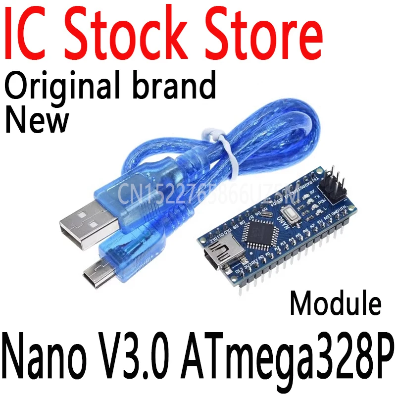 1 шт. мини-плата микроконтроллера для Arduino CH340 USB-драйвер 16 МГц Nano V3.0 ATMEGA328P168P Nano V3.0 ATmega328P (art.: 3920cdcf71ed2) - 3920cdcf71ed2