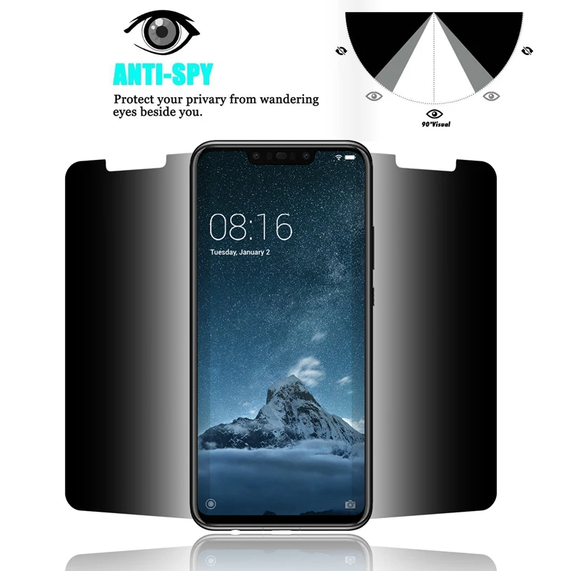 

Magtim Privacy Screen Protector For For Huawei P20 P30 P40 Pro Antispy Protective Film For P20 Lite 2019 P30 P40 Privacy Glass