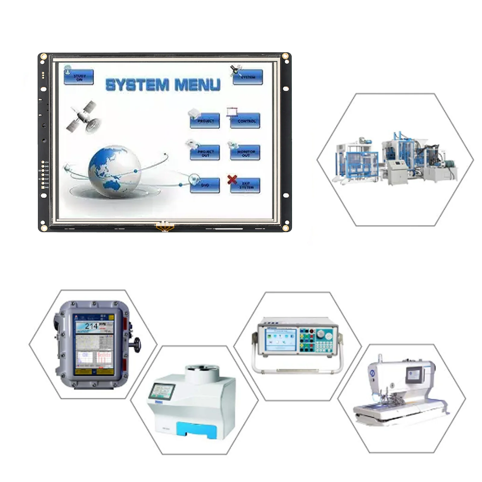 8 inch TFT-LCD module with rs232 interface for industrial use