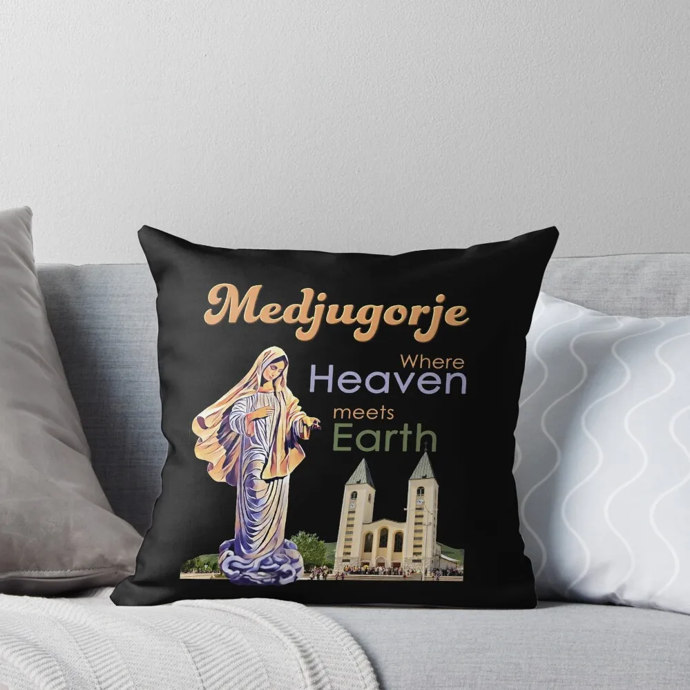 . Medjugorje где не sika ziemię Poduszka do rzucania Poszewki na poduszki anime dziewczyna Dekoracyjne poszewki sofę