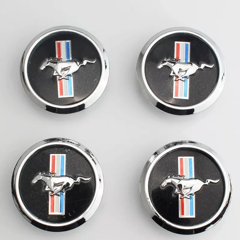 

4 шт./лот 68 мм ABS Автомобильная эмблема колесная Центральная крышка обода значка декоративные чехлы автомобильные аксессуары для Ford mustang