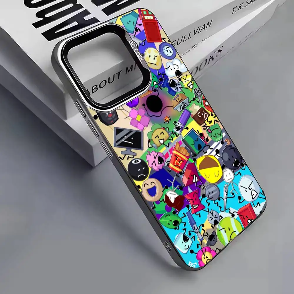 Фото Мультяшный чехол B-Bfdi B-Battle для iPhone 17, 16, 15, 14, 13, 12, 11 Plus, Pro Max, XS, цветной серебристый чехол-накладка для телефона №2