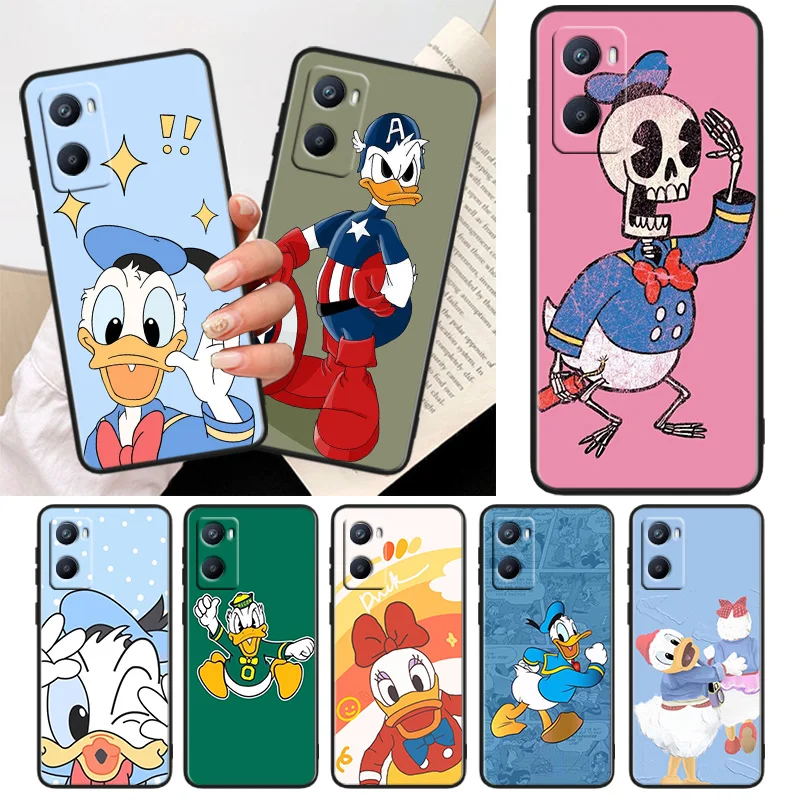 

Good looking Donald Duck Phone Case For OPPO A56S A55 A54S A53S A52 A33 A32 A31 A16S A16 A12 A11S A9 A5 2020 Black Cover