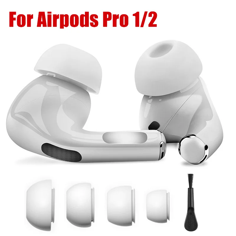 

Новинка 2/1, мягкие силиконовые насадки для наушников Apple AirPods Pro, сменные насадки для наушников, аксессуары для наушников, насадки для наушник...