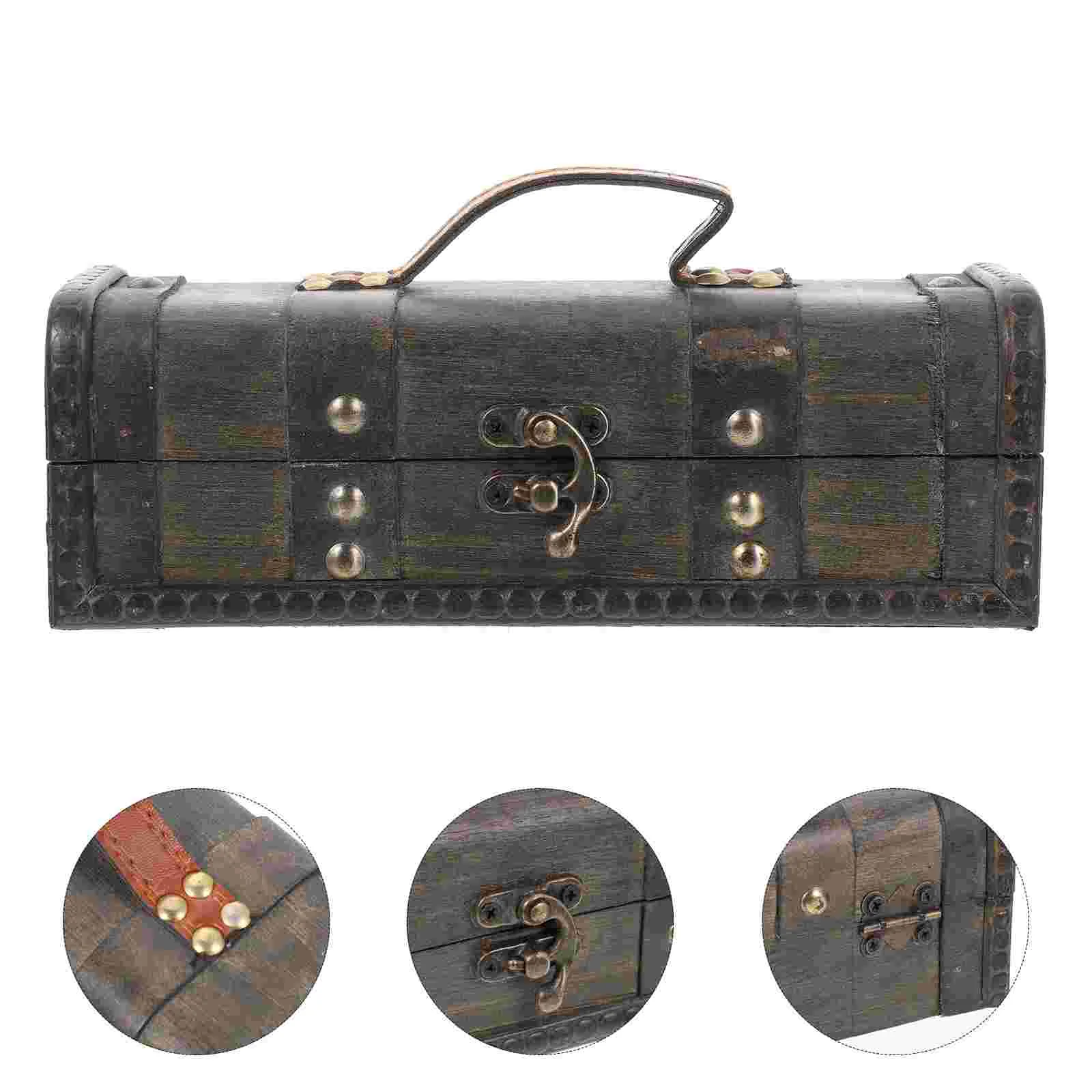 

Small Reusable Decorative Wood Storage Box Ornament Organizer Storage Box for Decorate Friends