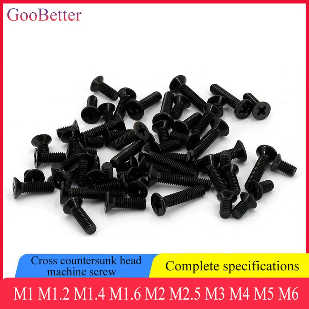 50-200 шт. болты с потайной головкой из черного цинка