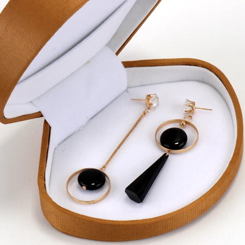 

Asymmetric AB Version Circle European And American Fashion Exaggerated Long Earrings Personality Pendientes Boucle OreilleFemme