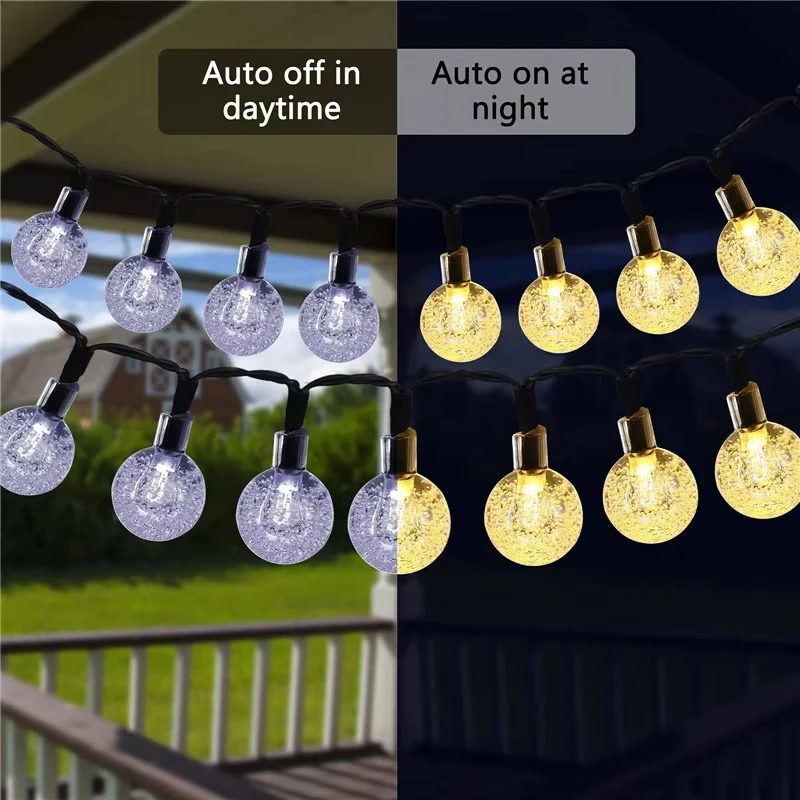 Гирлянда на солнечной батарее 200 светодиодов гирлянда уличный сад свадебное