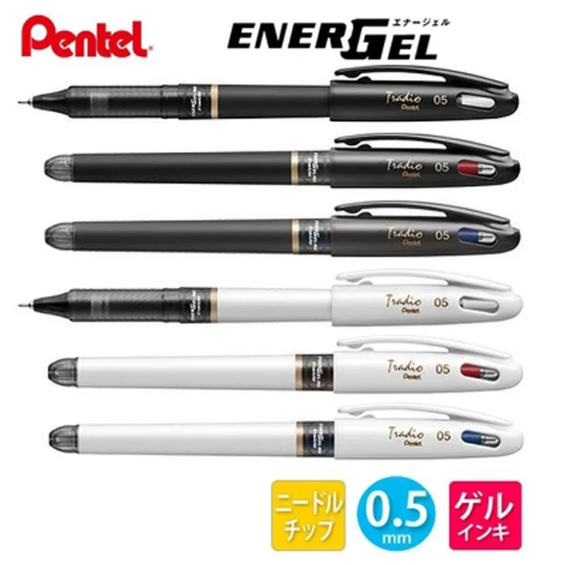 

3/6/12PCS Pentel Neutral Pencil Needle Tube Head BLN115W Black Blue 0.5mm Student Examination Business Office Signature