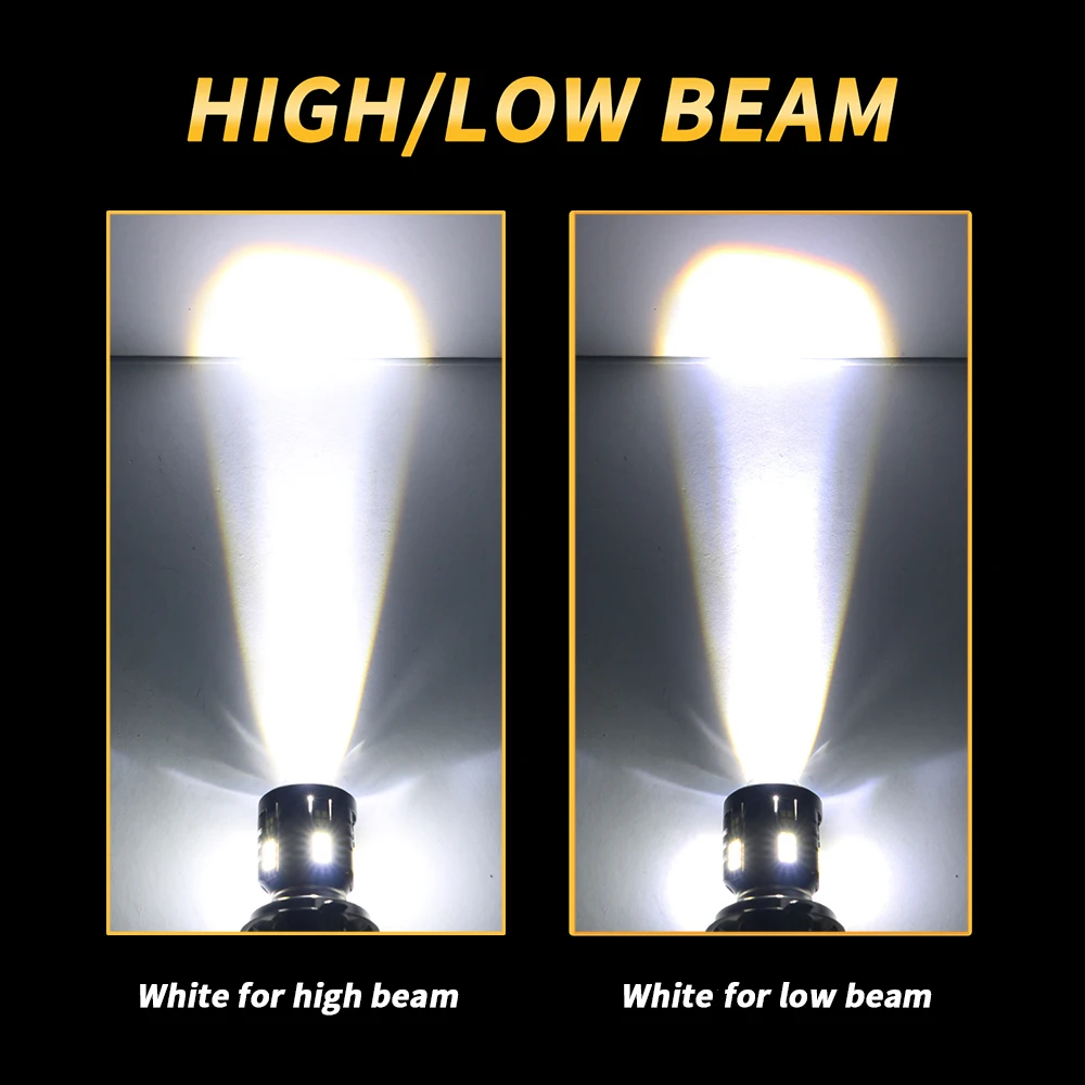 Электрический скутер мотоцикл светодиодные супер яркие лампы фар H4 H6 BA20D P15D свет