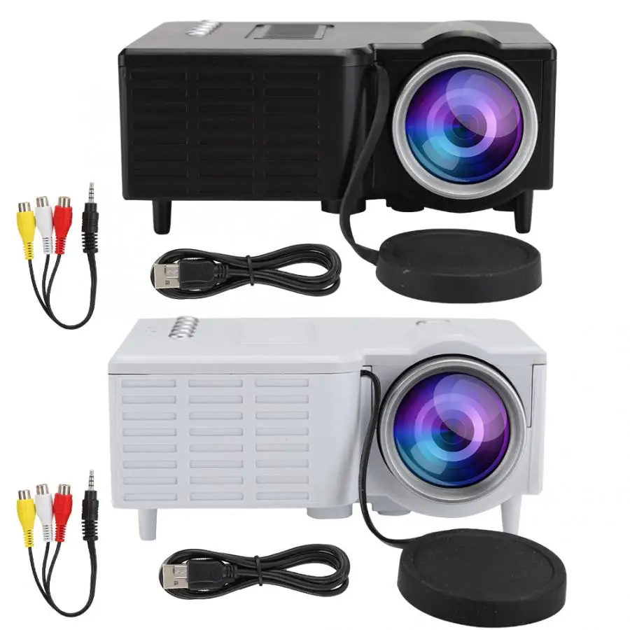 

UC28c Fan + Aluminum Radiator + Eddy Air Duct Home HD 1080P Miniature Portable Projector home meeting projector movie projector