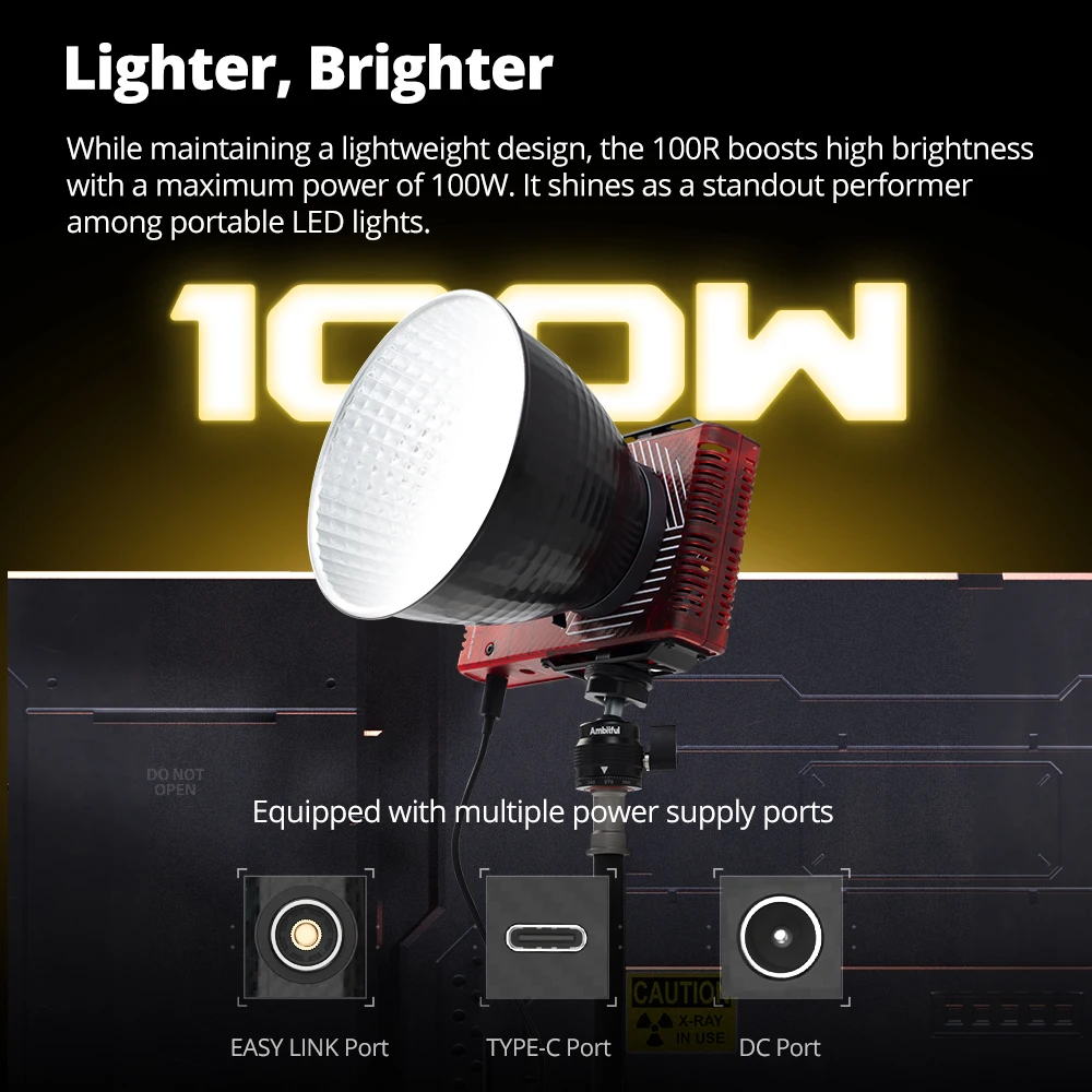 Светодиодная видеолампа AMBITFUL 100R