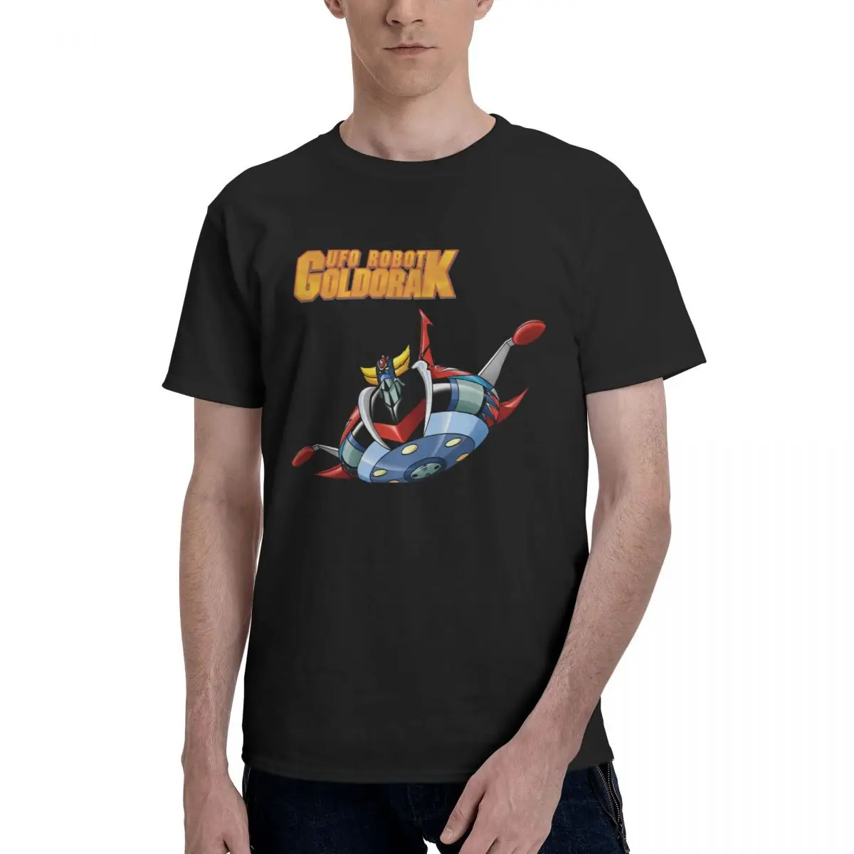 

Anime Goldoraks UFO Robot Humor Graphic Men's Basic Short Sleeve T-Shirt men set R348 Graphic Cool Tees Tops