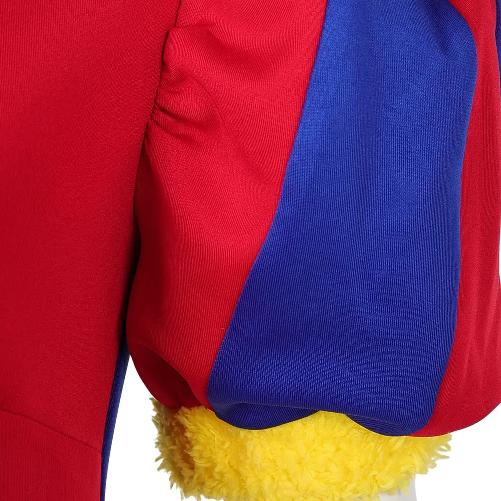 Костюм для косплея Pomni детей и девочек Женский костюм взрослых шляпа перчатки