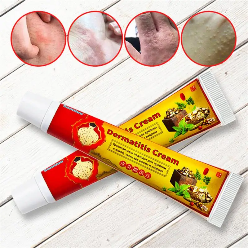 

1pc Antibacterial Antipruritic Dermatit Ointment Natural Eczema Anti-itch Cream Medicine Herb Pruritus Plaster Skin Care