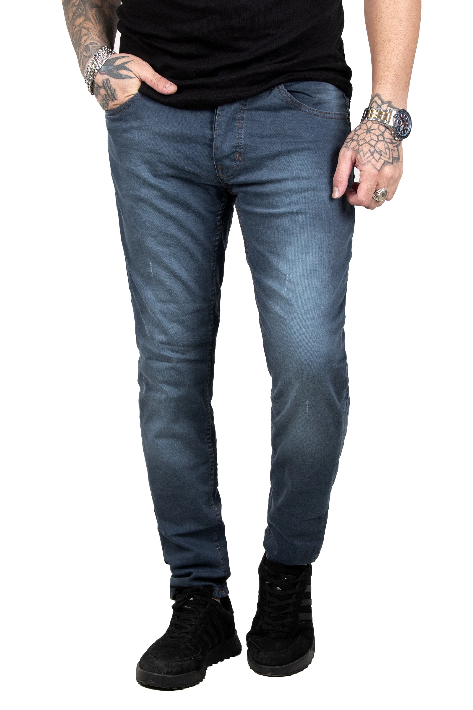 DeepSEA Lycra Narrow Cut Laser Men 'S Jeans Pants 2301453