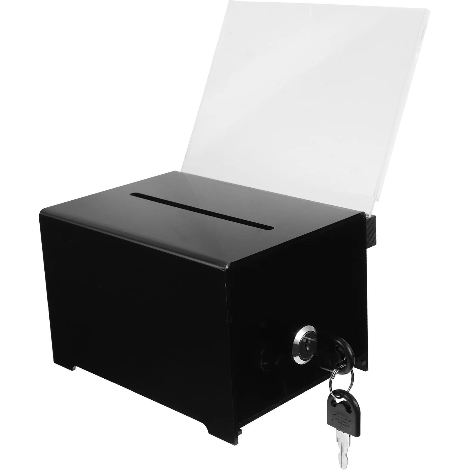 

Fundraising Donation Box with Lock Public Ballot Box Voting Box Suggestion Box