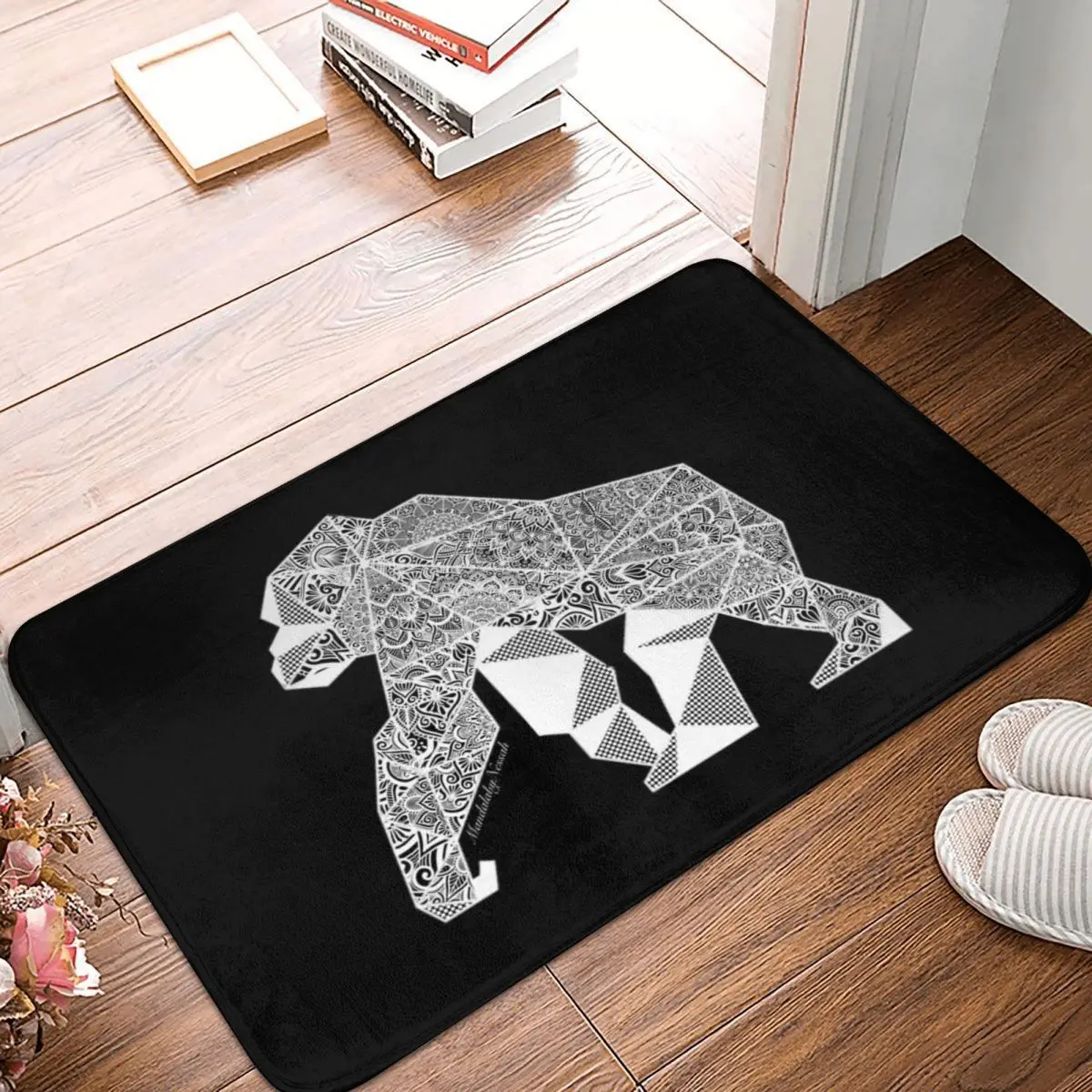 Милый декоративный коврик в виде обезьянки животных интерьер для прихожей