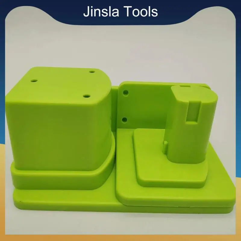 

Battery And Tool Holder Green Durable Wall Mount Battery Hangers Display Rack Drill Mount Dock Case Bracket Home Storage Plastic